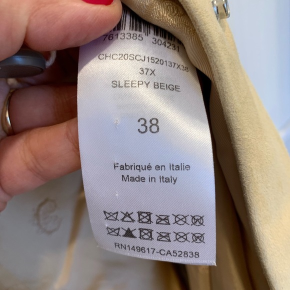 NWT Chloe Runway Suede Asymmetric mini skirt. Size 38 (Medium) - Picture 15 of 15